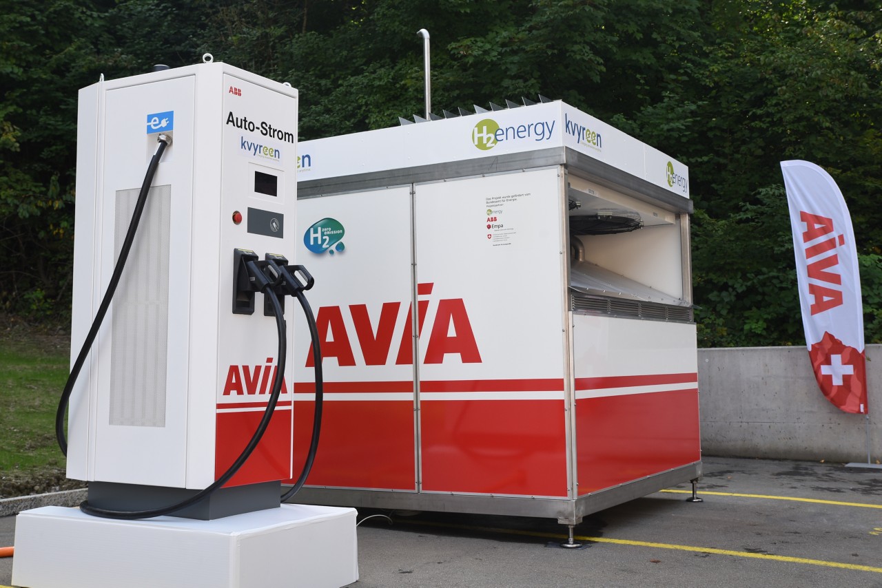 H2 Energy und AVIA Osterwalder stellen "kvyreen" vor - Elektro-Schnellladung mit grünem Wasserstoff